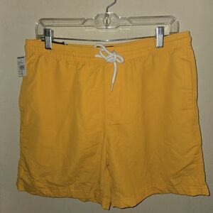 NWT RSQ Vibrant Gold Nylon Shorts Size M